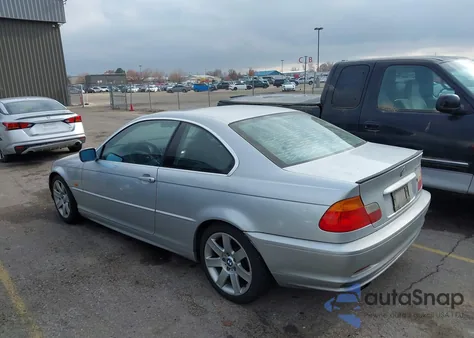 2001 BMW 325Ci из США, поврежденный, VIN WBABN33431JW59841
